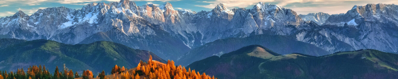 Autumn landscape mountains