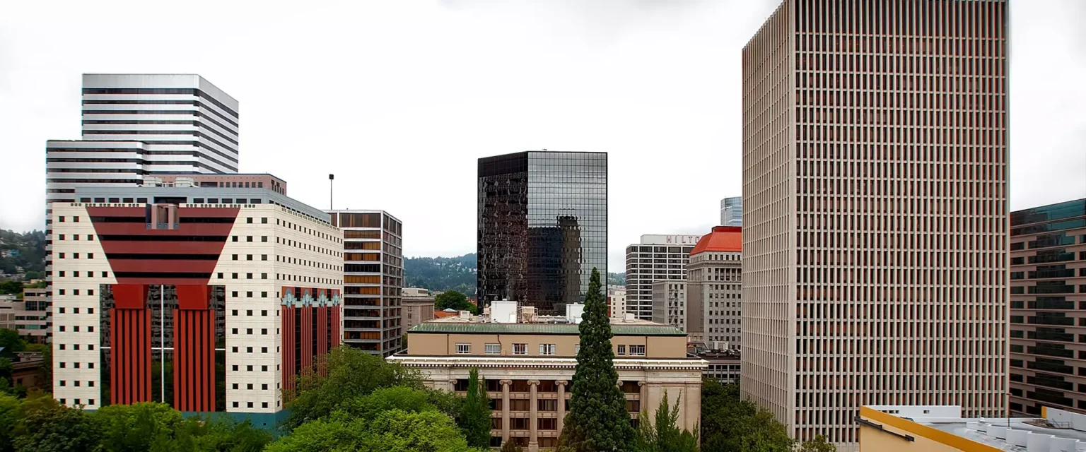 Buildings in the middle of the city