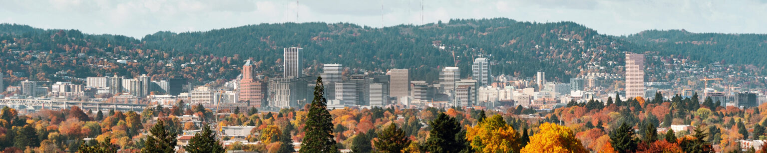 Aerial view of Portland, Oregon
